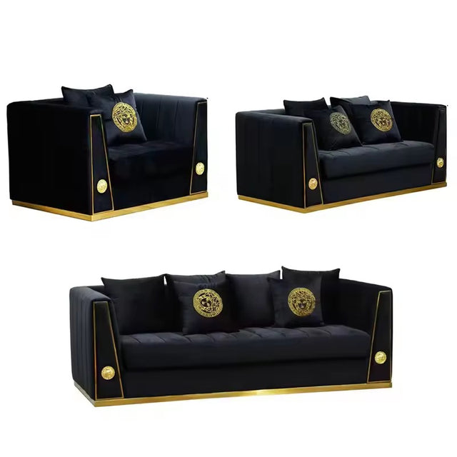 Luxury Velvet Sofa Set