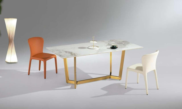 (615) Sintered stone Dining Table w/ Y Shape Leg