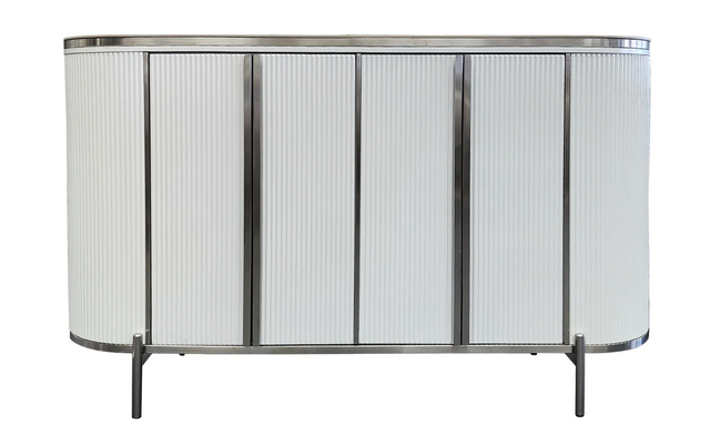 Modern Elegance White Buffet Table w/ 2 drawers