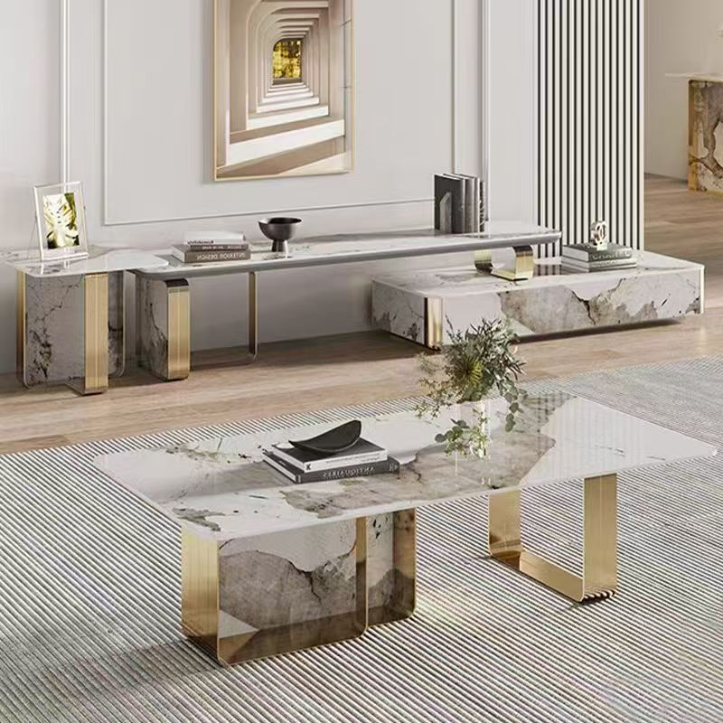 Versailles Luxury Sintered Stone Coffee Table/ TV Unit/ Side Table– Gold