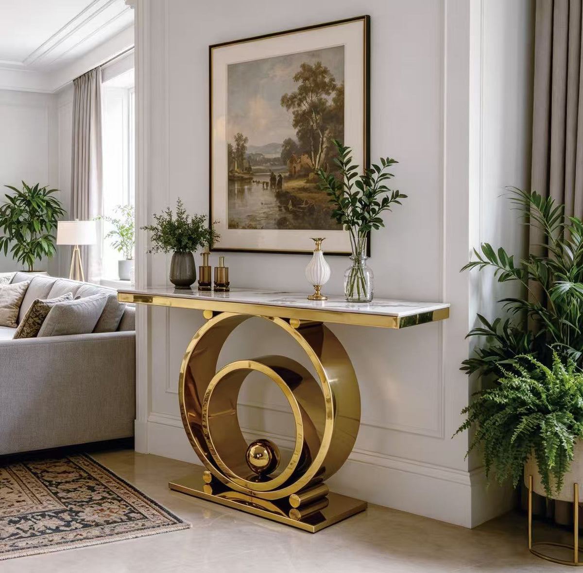 CELESTE Luxury Sculptural Console Table