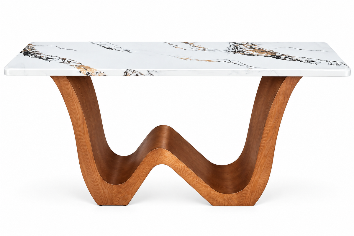 Sienna Luxe Marble Console Table