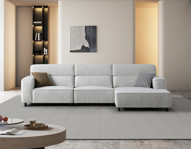 Fabric Couch with Chaise