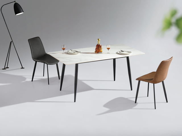 (616) Sintered stone Dining Table w/ Simple Style Leg