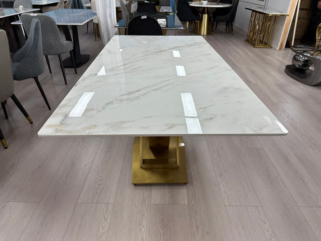 (809) Sintered stone Dining Table w/ sintered stone Leg