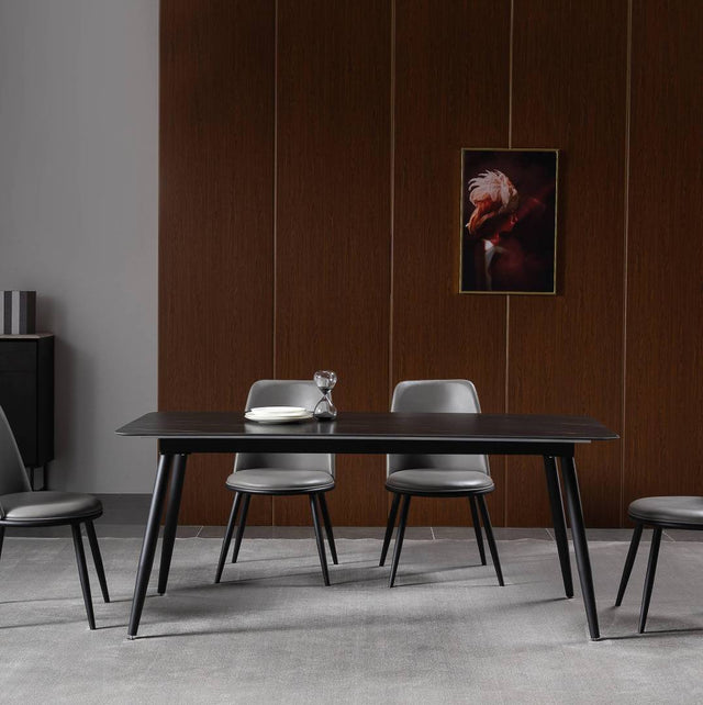 (616) Sintered stone Dining Table w/ Simple Style Leg