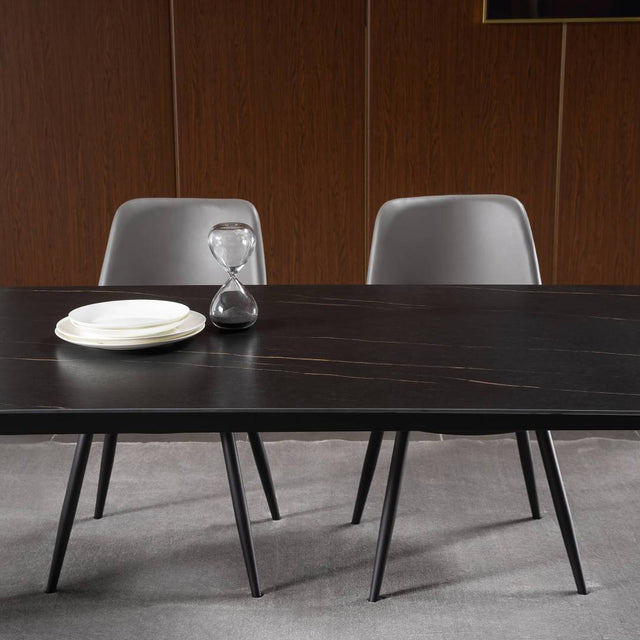 (616) Sintered stone Dining Table w/ Simple Style Leg