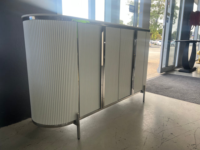 Modern Elegance White Buffet Table w/ 2 drawers