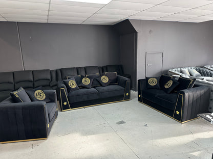 Luxury Velvet Sofa Set