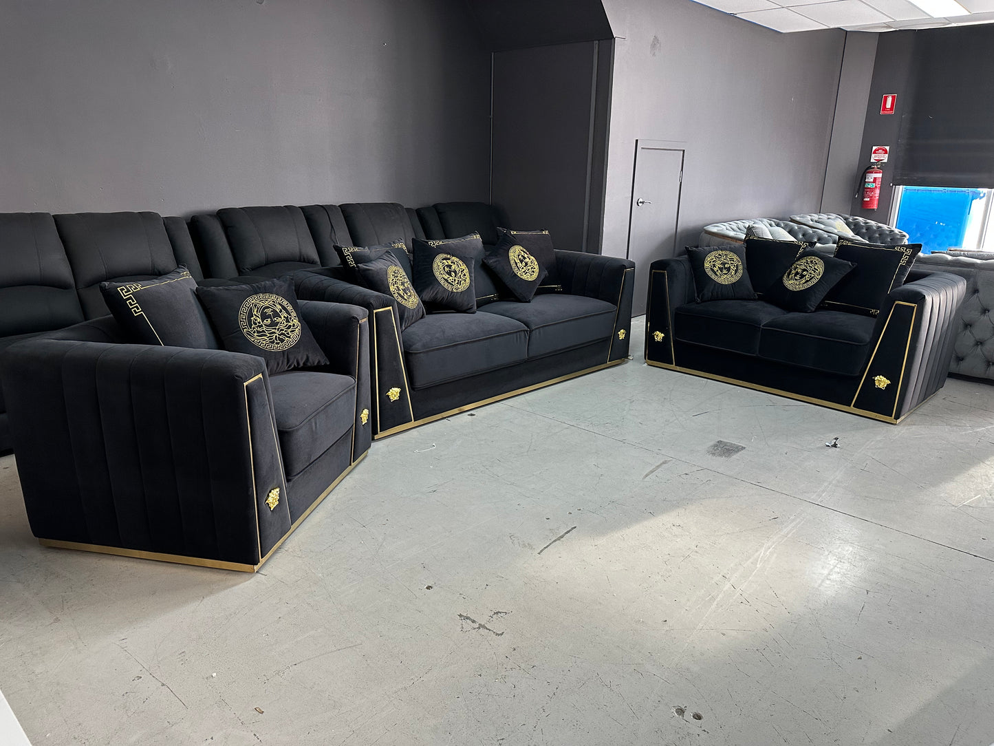 Luxury Velvet Sofa Set