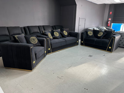 Luxury Velvet Sofa Set