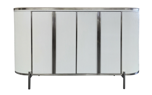 Modern Elegance White Buffet Table w/ 2 drawers