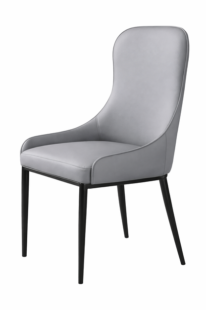 (672) Luxury Dining Chairs w/ stainless leg