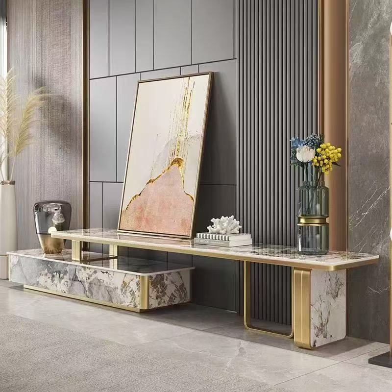 Versailles Luxury Sintered Stone Coffee Table/ TV Unit/ Side Table– Gold