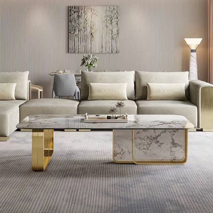 Versailles Luxury Sintered Stone Coffee Table/ TV Unit/ Side Table– Gold