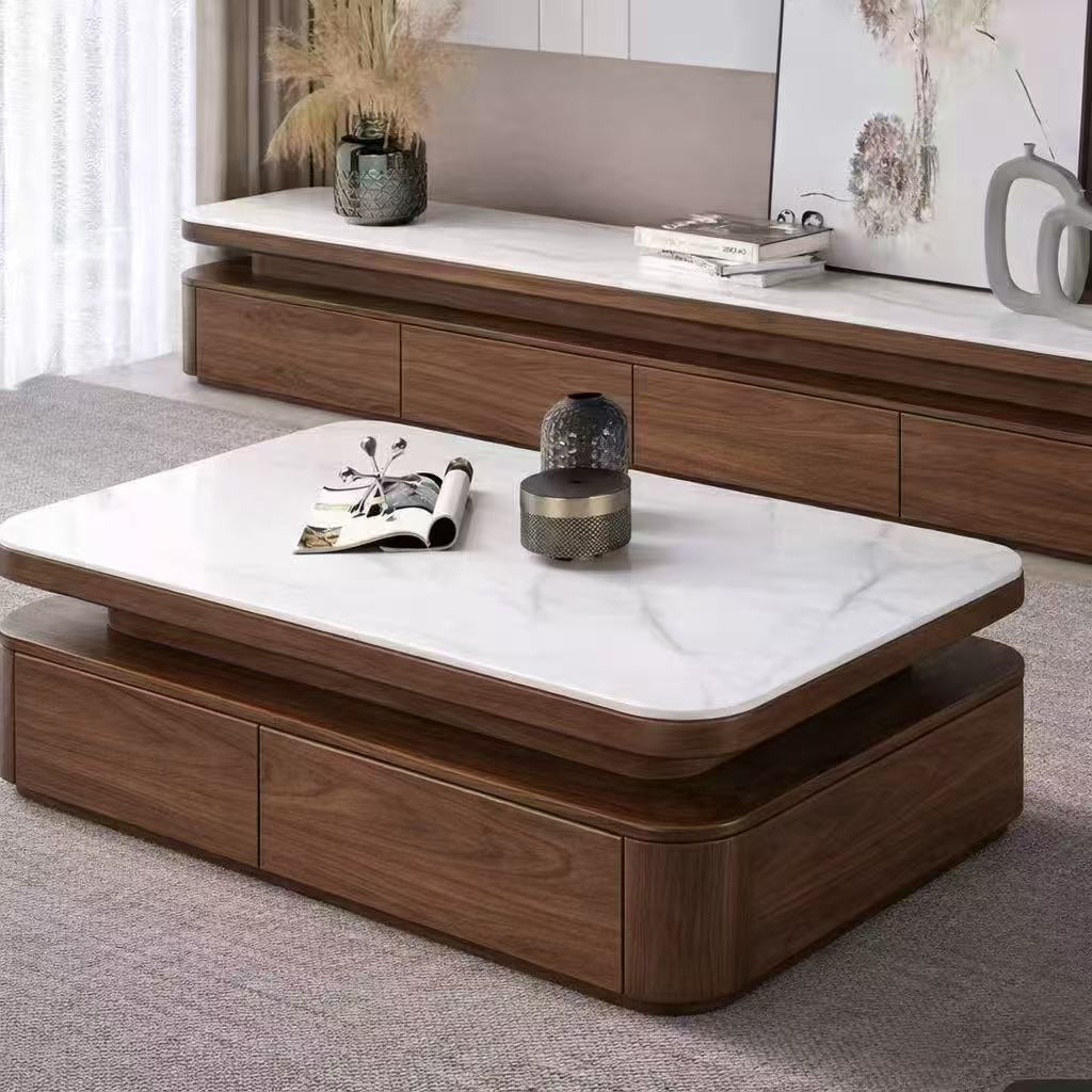 Lucerne Marble Coffee Table & TV Unit