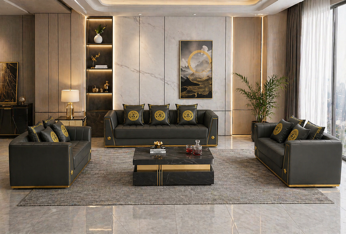 Versailles Luxury Leather Sofa