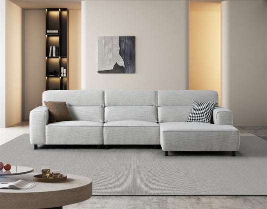 Fabric Couch with Chaise