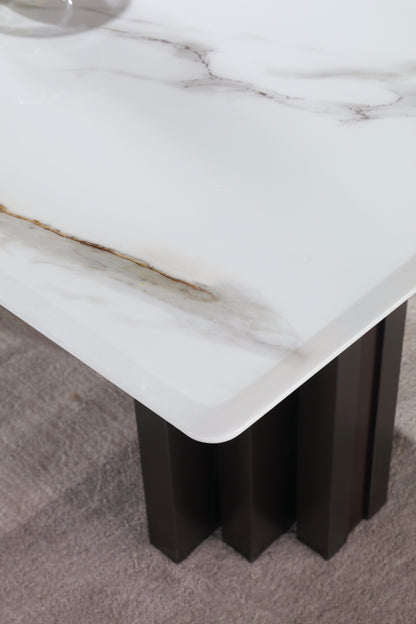 Sliver with Brown Red Stainless Leg