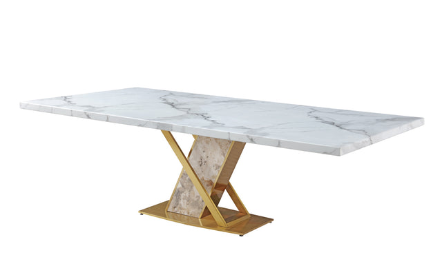 (809) Sintered stone Dining Table w/ sintered stone Leg