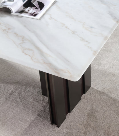 Sliver with Brown Stainless Leg