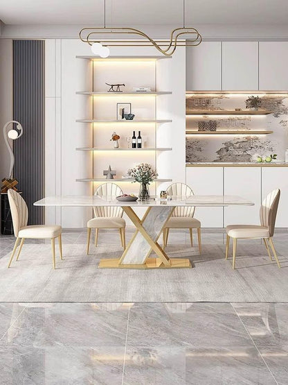 (809) Sintered stone Dining Table w/ sintered stone Leg