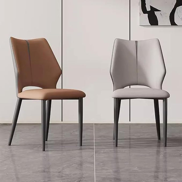 Angelsea Chair PU Leather Metal Leg