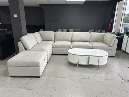 L-Shaped Electric Recliner Velvet Sofa