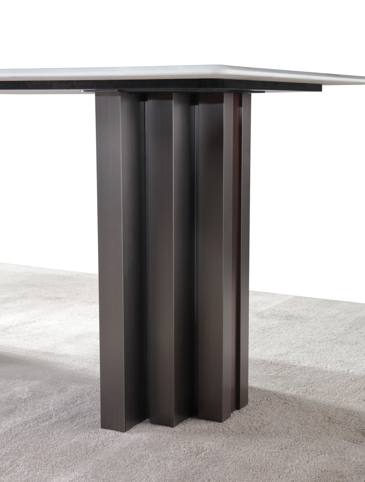 Sliver with Brown Red Stainless Leg