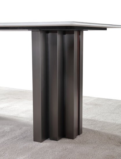 Sliver with Brown Red Stainless Leg