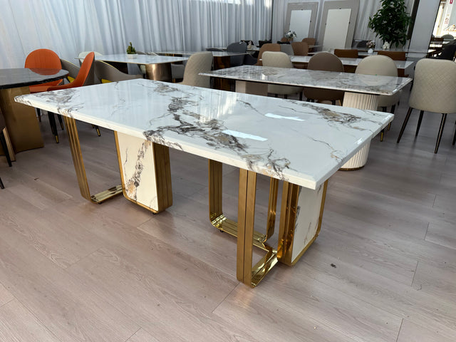 Artificial Marble Round Dining Table